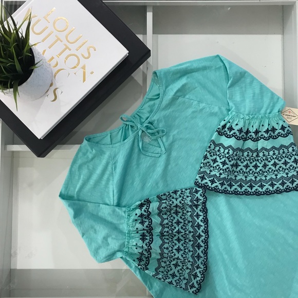 St. John’s Bay Embroidered Blouse - Picture 2 of 4